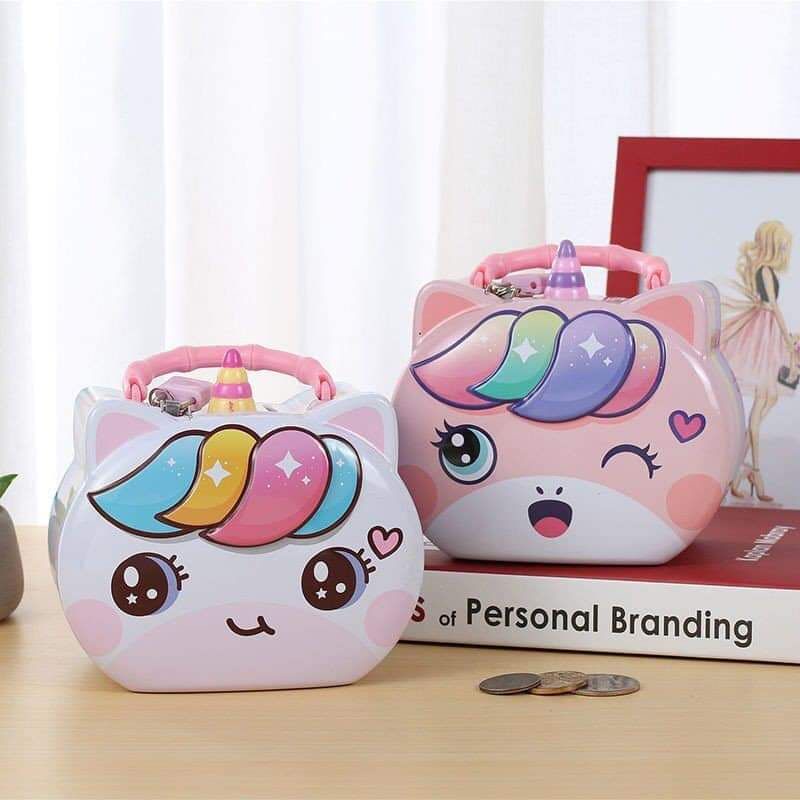 Hộp đựng lì xì, két hổ đựng tiền, két sắt mini, đồ chơi trẻ em xinh xắn đáng yêu - Soleil Home