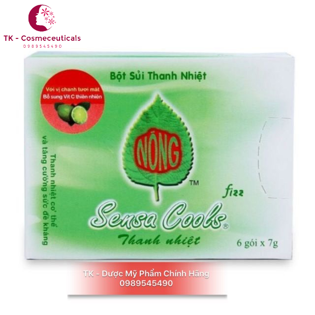 Bột Sủi Thanh Nhiệt Sensa Cool - Hộp 6 Gói