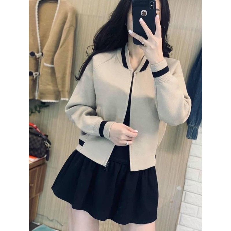 Áo Khoác dạ kiểu dáng BOMBER hàng đẹp⚡️Ảnh thật 3 màu | BigBuy360 - bigbuy360.vn