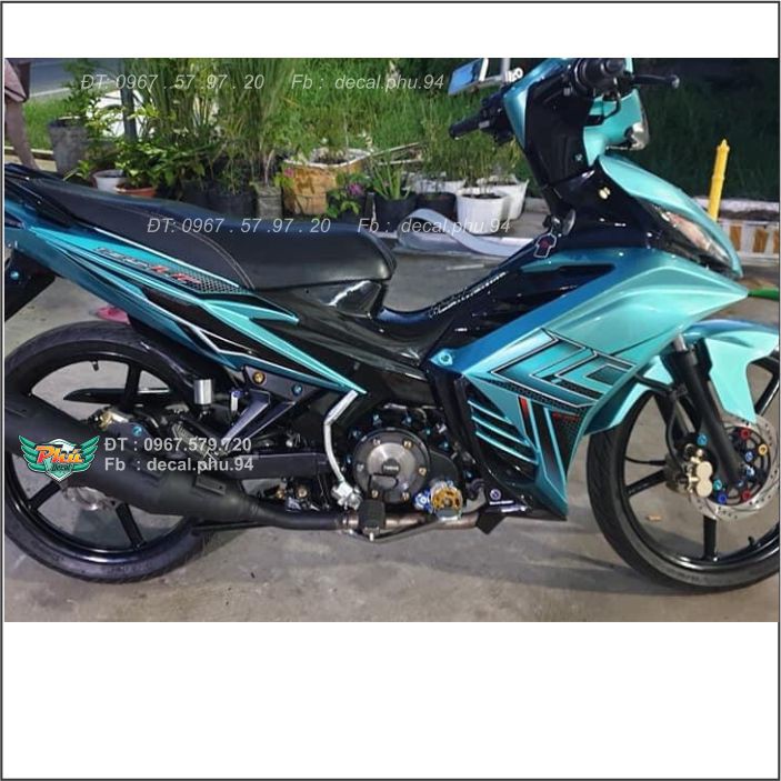 Tem Rời Exciter 135 Lc Xanh Lục bảo candy (C)