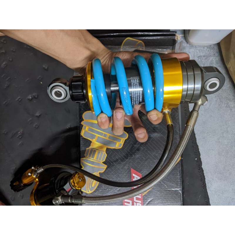 Phuộc Nitron bình dầu xoay 360 tăng chỉnh HPA gắn mọi dòng xe Exciter 2010 Ex 135 Ex 150 Ex 155