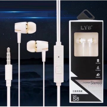 Tai nghe LYB-S8 giắc cắm 3.5 mm chuyên dùng cho máy tính điện thoại di động, máy nghe nhạc, loa...