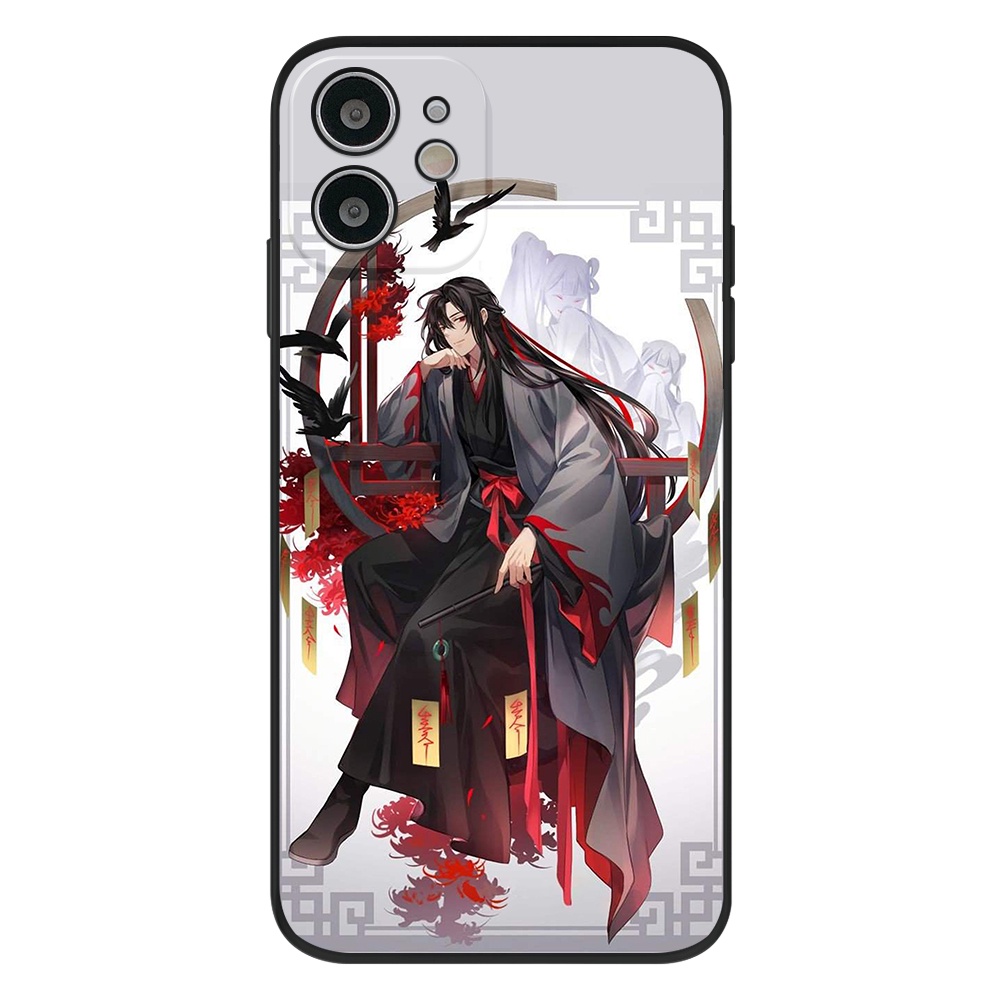 Ốp Điện Thoại Mềm Nhám In Hình Wei Wuxian Lan Wangji Cho IPhone 13 11Promax 7 8 SE 2020 7Plus 8Plus X XS XR XSmax 12 12Pro 12Promax