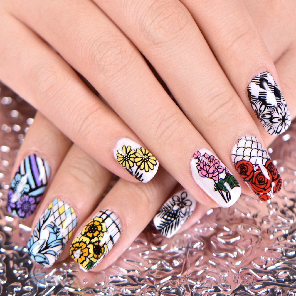 [Hàng mới về] Khuôn dập họa tiết trang trí móng tay nghệ thuật chuyên dụng chất lượng cao