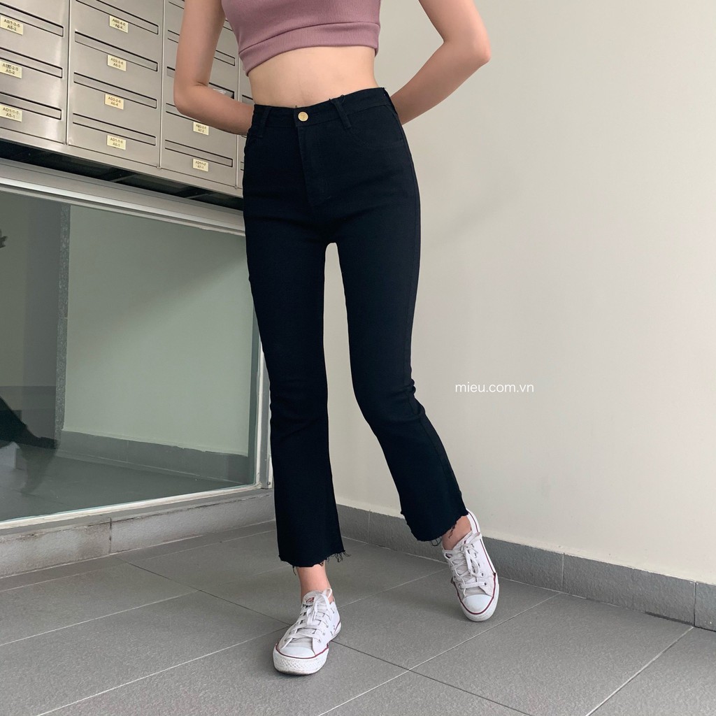 [ Miều ] Quần dài jeans ống loe -Long Jeans ( 1026 )