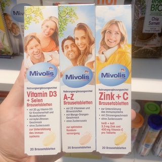 Viên Sủi Mivolis các vị Hỗ trợ tăng cường hệ miễn dịch - 20 Viên - Hàng nội địa Đức