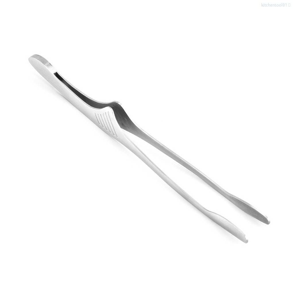 Kẹp gắp thực phẩm/ nướng BBQ/ nướng bánh/ bánh mì nấu ăn ngoài trời bằng thép không gỉ tiện lợi cho nhà bếp