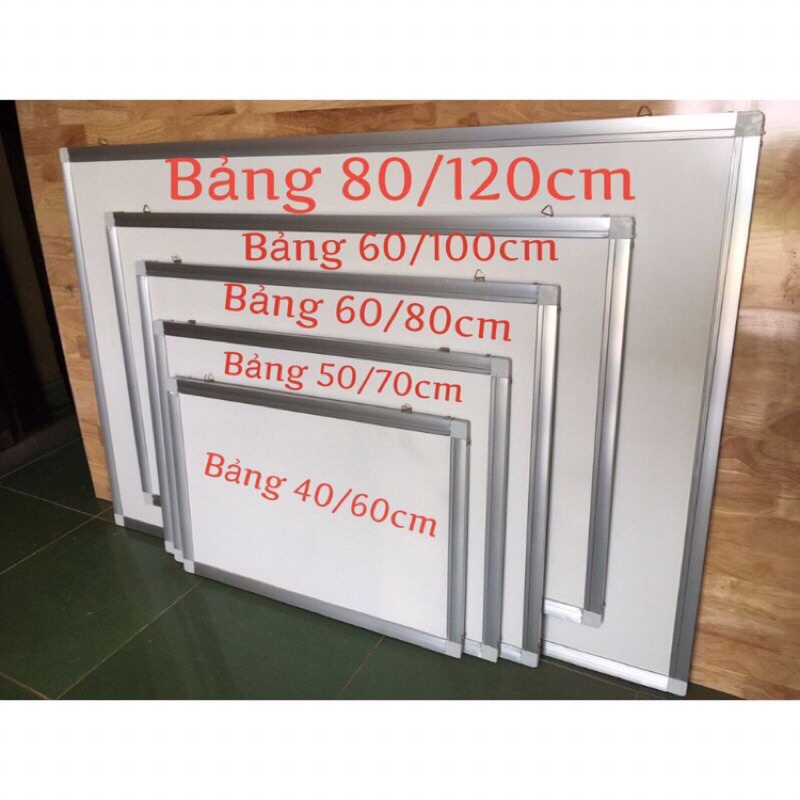 Bảng fooc mica trắng viết bút lông khung viền nhôm xóa xiêu sạch giá rẻ bền đẹp bảng foot, phoc