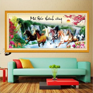Tranh Thêu Chữ Thập Mã Đáo Thành Công LV3229 - Kích Thước 148*63CM