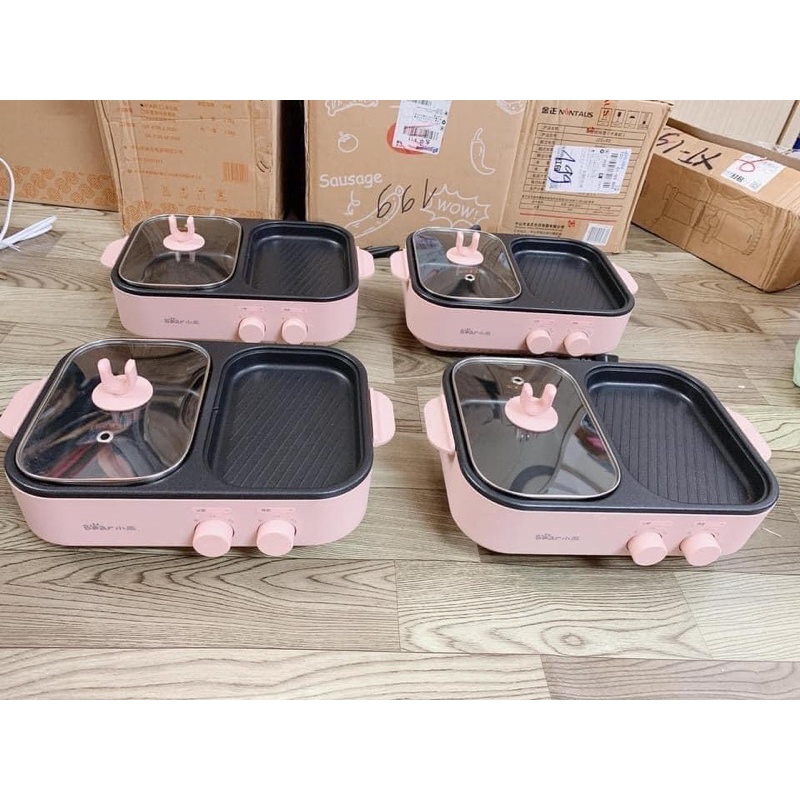 Bếp lẩu nướng 2 trong 1 Bear