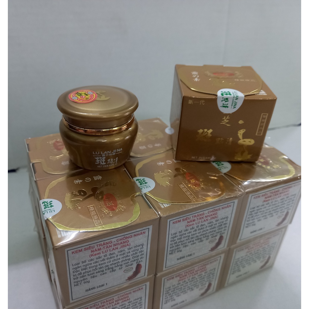 KEM SÂM LINH CHI LU LAN JINA SIÊU TRẮNG - CHỐNG NHĂN - NÁM - TÀN NHANG