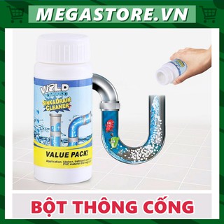 Lọ bột thông cống trắng siêu thần thánh 110g