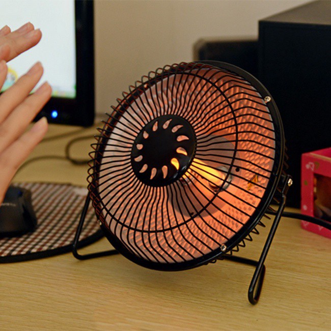 Quạt Sưởi Mini Heater 4 inch Tiện Dụng Dễ Mang Theo Cho Mùa Đông Lạnh Giá