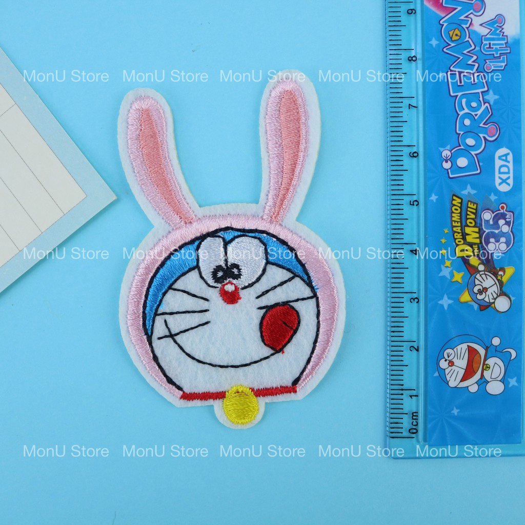 Miếng dán ủi quần áo thêu hình DORAEMON dễ thương cute