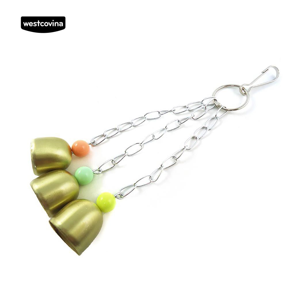 Đồ chơi gắn chuông và hạt nhiều màu vui nhộn cho vẹt