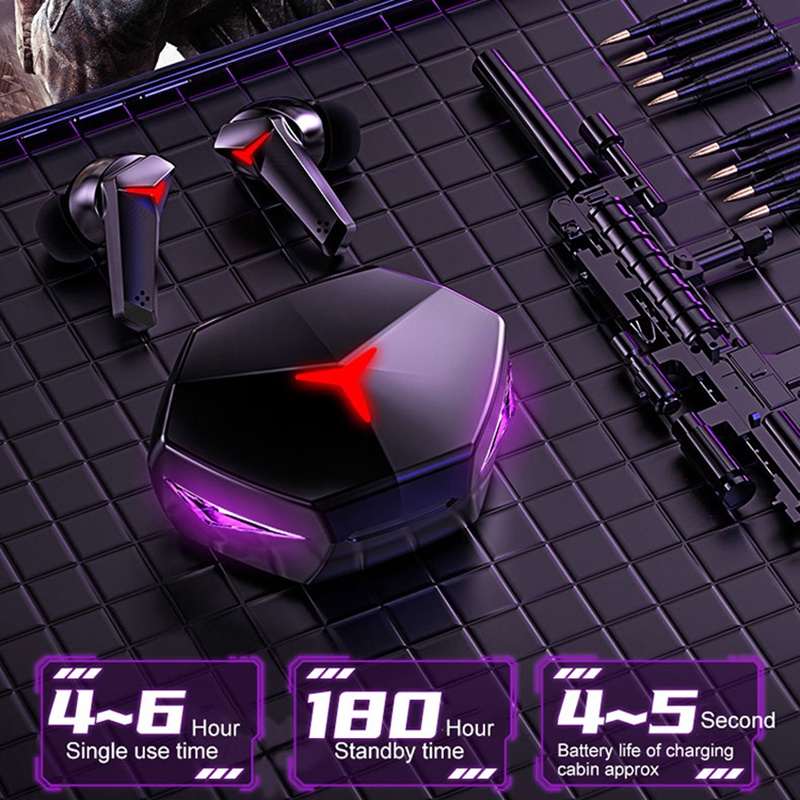 Tai nghe Bluetooth Gaming 5.2 Tai nghe không dây Âm trầm đầy đủ Loại bỏ tiếng ồn HiFi Stereo T33