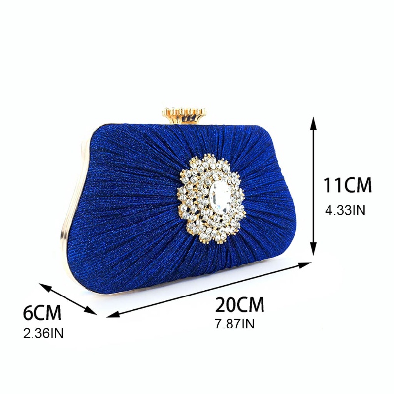 Youyo Diamante Ghim Cài Túi Xách Mini Pha Lê Lấp Lánh Thanh Lịch Cho Cô Dâu