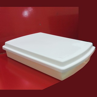 hộp nhựa đựng đồ có nắp, hộp đựng hồ sơ, đựng vừa 700 tờ giấy photo A4. Màu kem. D435