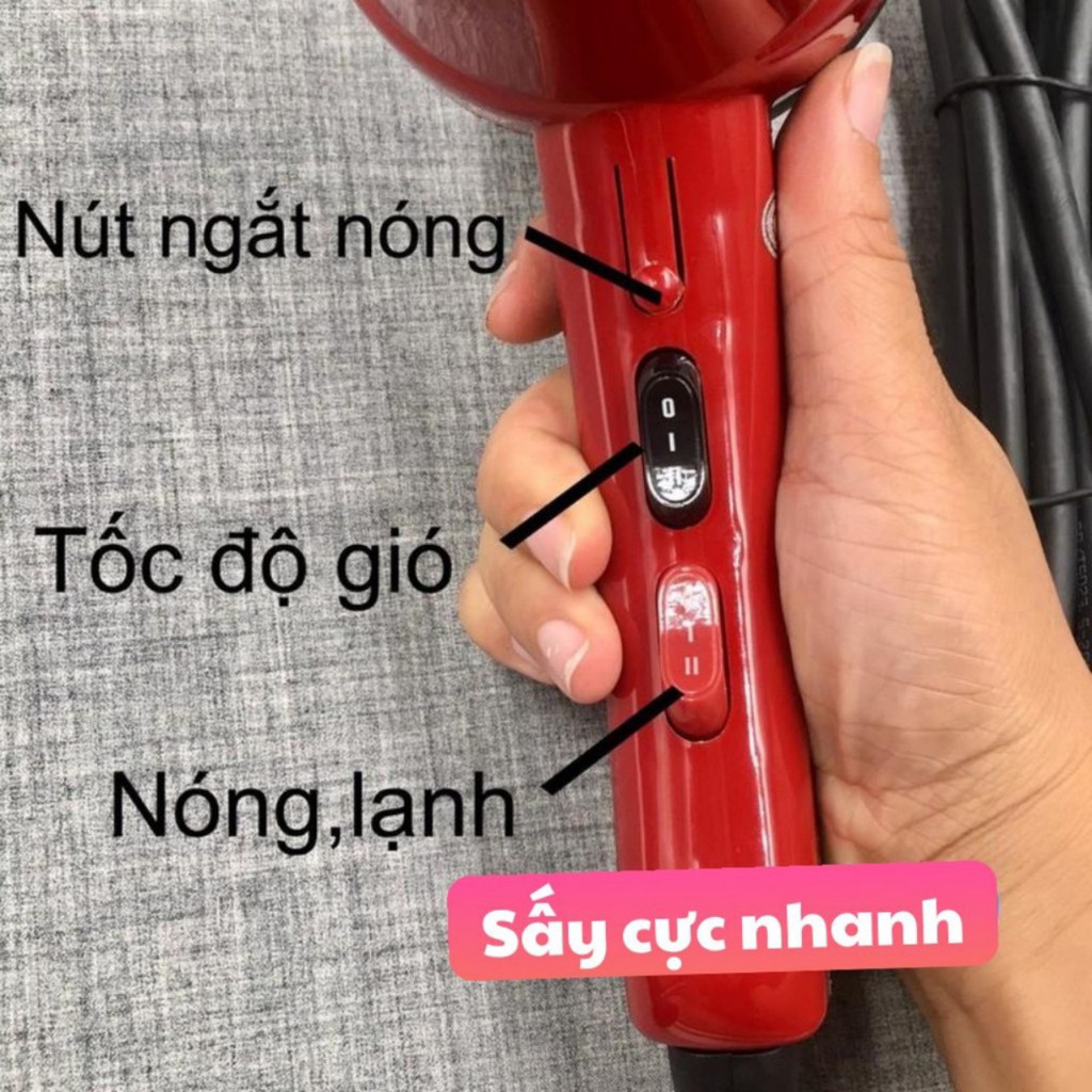 Máy Sấy Tóc 6669vip 2400W Cao Cấp Cho Salon Có Đèn Sáp Thơm