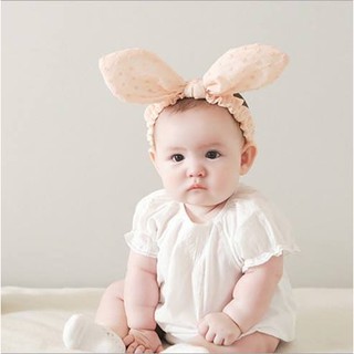Băng đô tai thỏ điệu đà cho bé