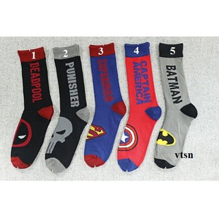 TẤT VỚ SUPERHERO - Vớ Tất Siêu Anh Hùng Size Bắp Chân