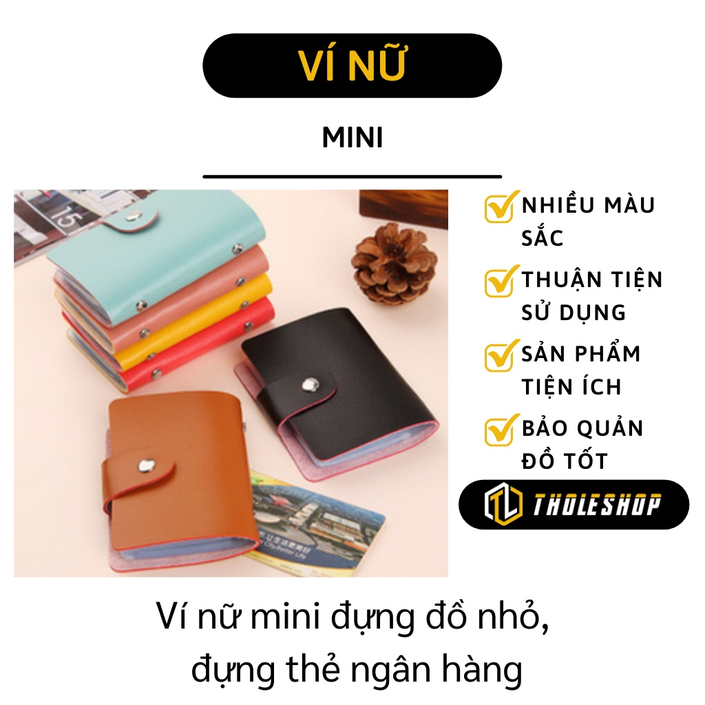 Ví Nữ Cầm Tay - Ví Mini Da Đựng Thẻ, Card Nhiều Ngăn, Nhỏ Gọn, Dễ Dàng Bỏ Túi 9205