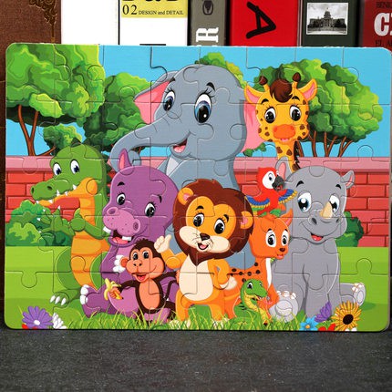 Tranh Xếp Hình puzzle , gép hình gỗ 24,40, 60 Mảnh Gỗ đồ chơi giáo dục cho trẻ em, quà tặng mẫu giáo