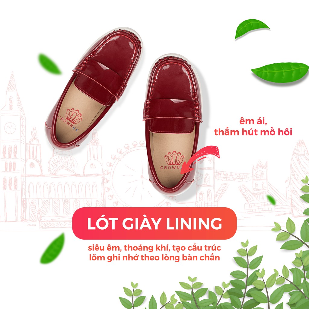 Giày Lười Loafer Crown Space Cho Bé Trai CRUK436 Size 2637