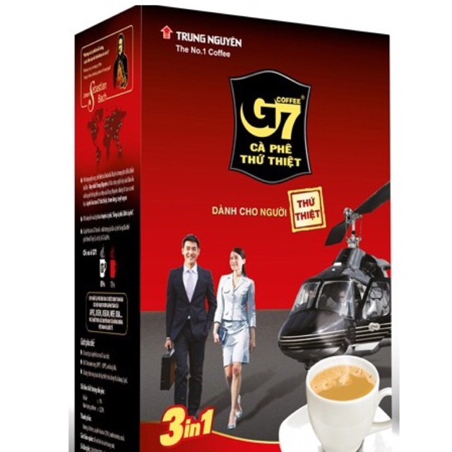 Sỉ 10 hộp cafe G7 3in1 hộp 18 gói * 16g