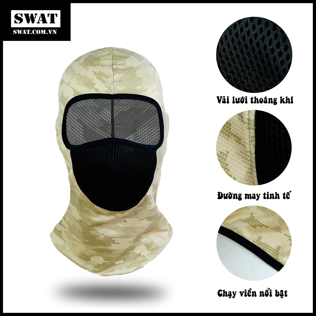 Khăn phượt trùm đầu ninja Swat Ari Camo họa tiết rằn ri mẫu mới