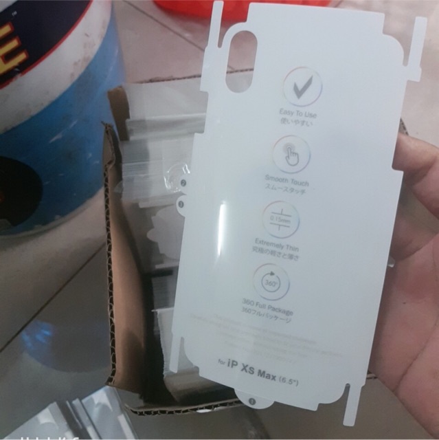 Skin ppf dán mặt lưng full viền ánh cầu vồng cho iphone x xs xr xsmax iphone 7/8 plus 6/6s plus