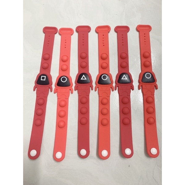 Đồng hồ silicon squit game siêu hot, đồng hồ pop it cho bé