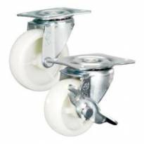 Bánh xe nhựa trắng 4, 5, 6,7cm