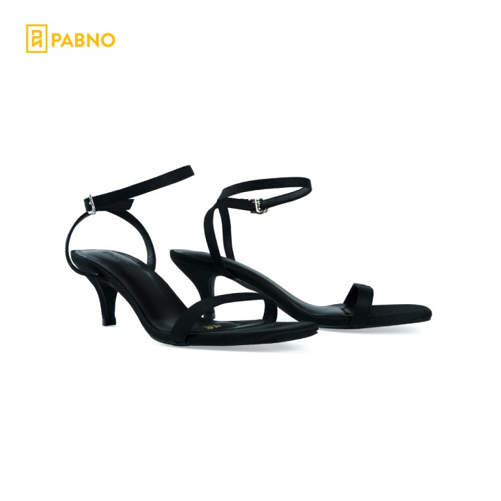 Giày sandal cao gót quai mảnh gót trụ cao 5cm thời trang PABNO PN821