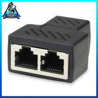 RJ45 Mạng LAN Ethernet Y Bộ chia 3 cổng Đầu nối 1 đến 2 Bộ chia ổ cắm