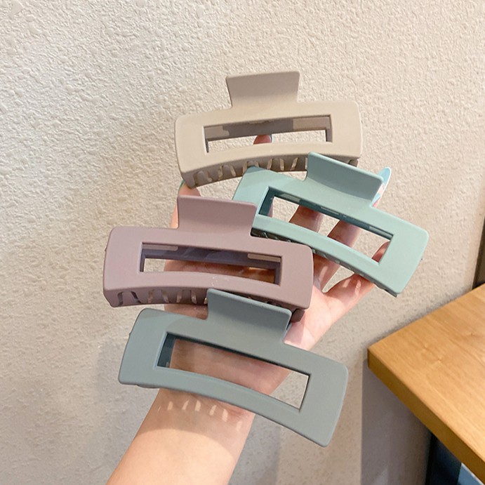 Kẹp tóc cỡ lớn chất liệu acrylic phong cách Hàn Quốc đơn giản