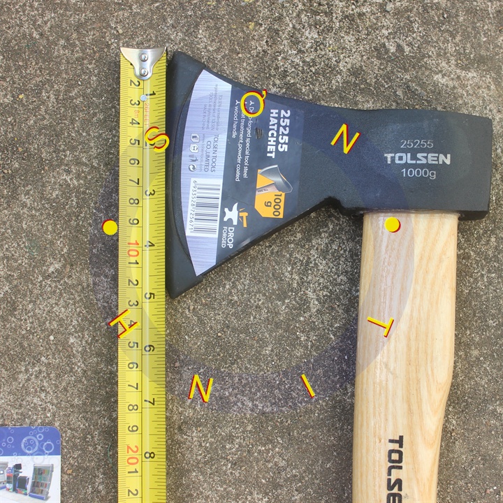 Búa rìu cán gỗ 1000g Tolsen 25255