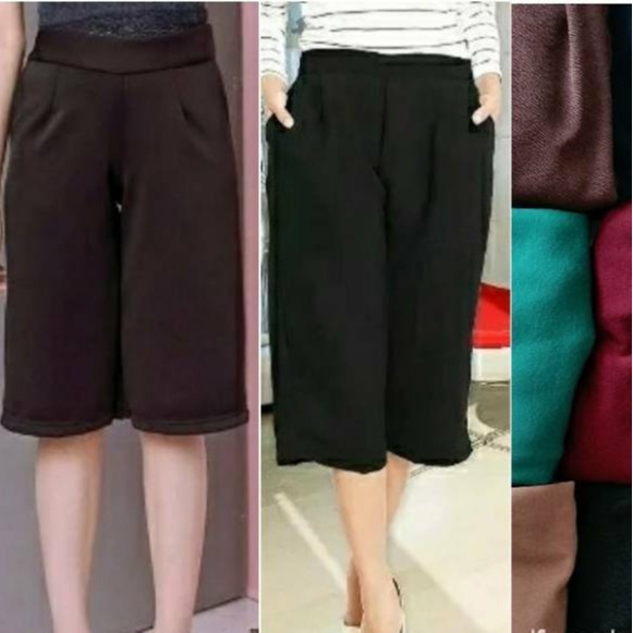 Quần Culottes Ống Ngắn 3 / 4-7 / 8