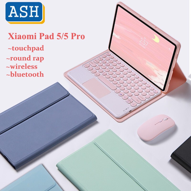Bao da máy tính bảng tích hợp bàn phím bluetooth không dây thông minh chuyên dụng cho Xiaomi Mi Pad 5 Pro Pad 5 2021