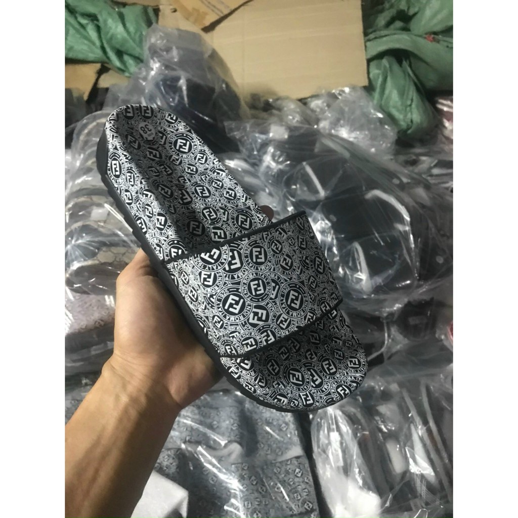 Dép nam quai ngang tăng chiều cao in họa tiết nhiều hàng thời trang cao cấp hot trend cực đẹp