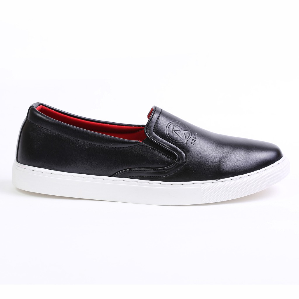 Giày Slip On Nam  Da Phong Cách Đơn Giản Màu Đen Aroti - M498-DEN sp11