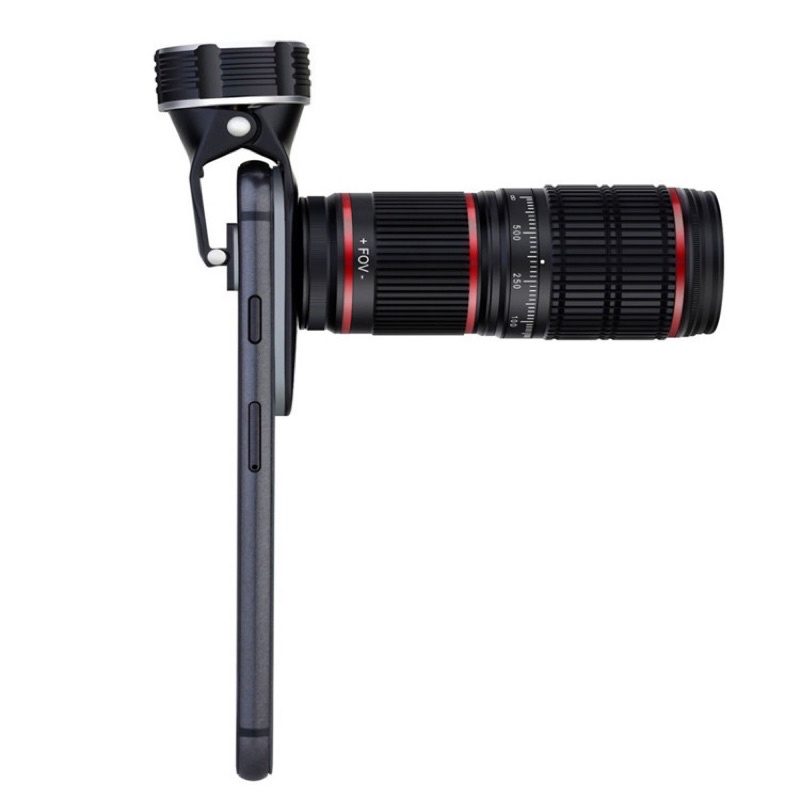 Ống Kính Phóng Đại 4K + Ống Kính Macro 12.8X + Góc Rộng + Ống Kính Fisheye + Macro Cho Điện Thoại
