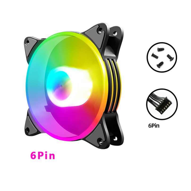 Quạt Tản Nhiệt, Fan Case Led RGB Coolmoon H1 - Đồng Bộ Hub