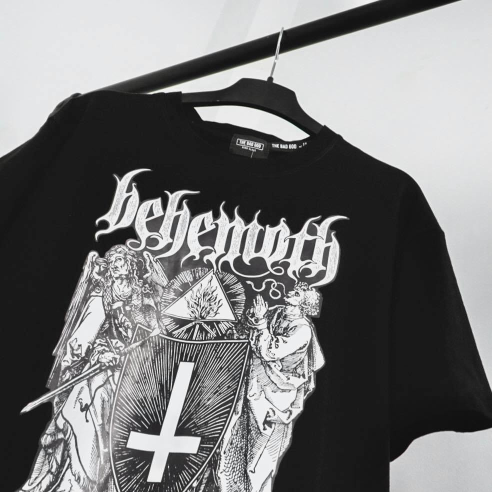 Áo thun tay lỡ BEHEMOTH MSW town, áo thun cotton nam nữ thời trang unisex | BigBuy360 - bigbuy360.vn