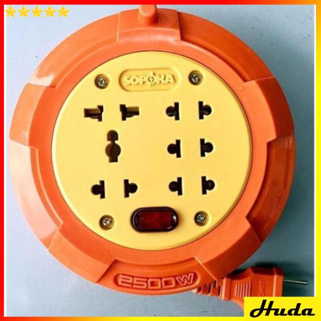 Sopoka Ổ cắm quay tròn 5 lỗ đa năng 9,5 mét 2500W R95