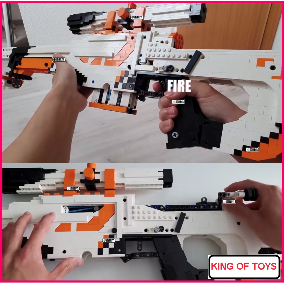 Đồ Chơi Lắp Ráp Kiểu LEGO CSGO Mô Hình AWP Asiimov Với 2030 Mảnh Ghép, Bản Thiết Kế Tiêu Chuẩn Của Kevin183