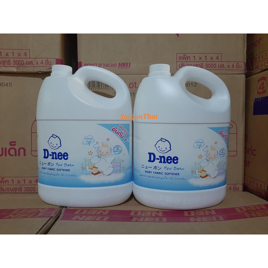 (SGT) Nước Xả Vải Dnee hàng Nội Địa Thái Lan 3000ml (3 lít)