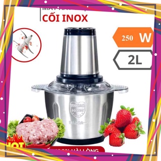 🌟BẢO HÀNH 1 ĐỔI 1🌟 Máy xay thịt, máy xay đa năng, công suất 250W, cối inox304, 4 lưỡi dao sắc bén