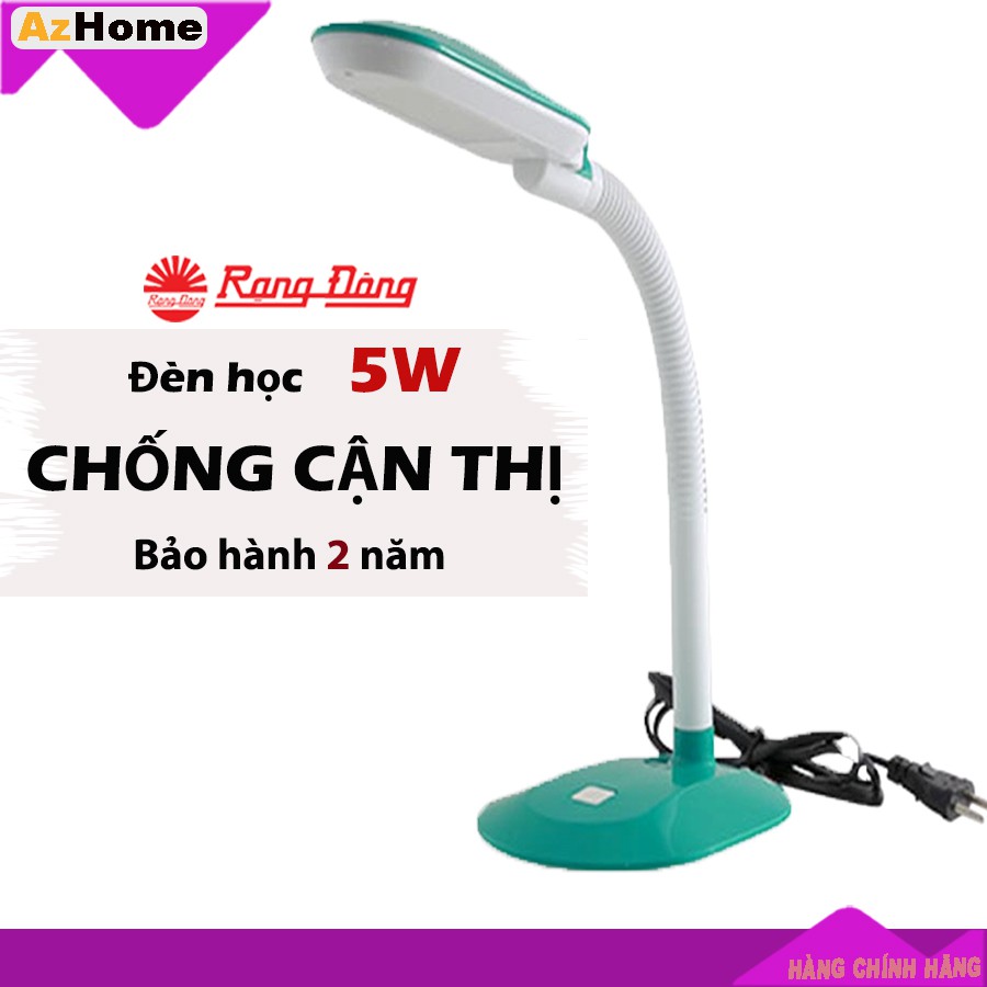 Đèn học chống cận để bàn Rạng Đông sử dụng bóng Led- ánh sáng Trắng-bảo vệ thị lực,  Model: RD-RL-19.LED (S)