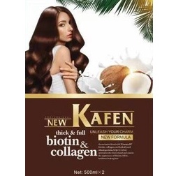 Thuốc nhuộm tóc phủ bạc thảo dược KAFEN Biotin & Collagen 500ml